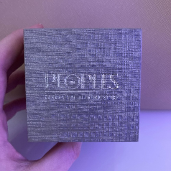 Princess Cut Diamond engagement ring in 10k Rose Gold - Picture 4 of 6